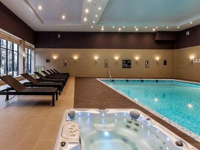 Fitness center, swimming pool, sauna